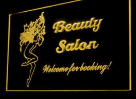 Beauty Salon Welcome For Booking LED Neon Sign